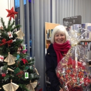 Wendy Rees with the Coop donated Christmas Hamper 2018 IMG_0544.JPG